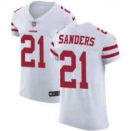 Nike San Francisco 49ers #21 Deion Sanders White Mens Stitched NFL Vapor Untouchable Elite Jersey