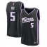 De'Aaron Fox Sacramento Kings Fanatics Branded 2023/24 Fast Break Replica Jersey – Icon Edition – Black