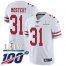 Nike San Francisco 49ers #31 Raheem Mostert White Super Bowl LIV 2020 Mens Stitched NFL 100th Season Vapor Untouchable Limited Jersey