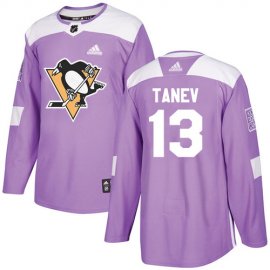 Adidas Pittsburgh Penguins #13 Brandon Tanev Purple Authentic Fights Cancer Stitched NHL Jersey