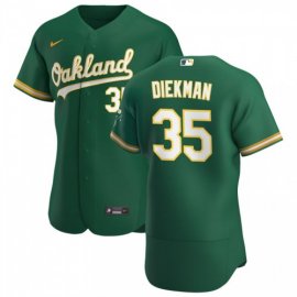 Oakland Athletics #35 Jake Diekman Mens Nike Kelly Green Alternate 2020 Authentic Player MLB Jersey