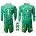 Spain #1 Casillas Green Long Sleeves Goalkeeper Kid Soccer Country Jersey
