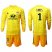 Lyon #1 Lopes Yellow Goalkeeper Long Sleeves Soccer Club Jersey