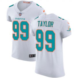 Nike Miami Dolphins #99 Jason Taylor White Mens Stitched NFL Vapor Untouchable Elite Jersey
