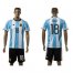 Argentina #18 Tevez Home Soccer Country Jersey
