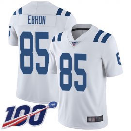 Nike Indianapolis Colts #85 Eric Ebron White Mens Stitched NFL 100th Season Vapor Limited Jersey