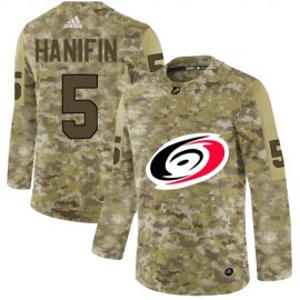 Adidas Carolina Hurricanes #5 Noah Hanifin Camo Authentic Stitched NHL Jersey
