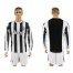 Juventus Blank Home Long Sleeves Soccer Club Jersey