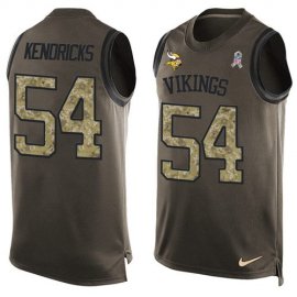 Nike Minnesota Vikings #54 Eric Kendricks Green Mens Stitched NFL Limited Salute To Service Tank Top Jersey