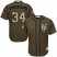 New York Mets #34 Noah Syndergaard Green Salute to Service Stitched Youth MLB Jersey