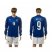 Italy #9 Pelle Blue Home Long Sleeves Soccer Country Jersey