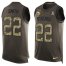 Nike Minnesota Vikings #22 Harrison Smith Green Mens Stitched NFL Limited Salute To Service Tank Top Jersey