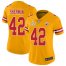Nike Kansas City Chiefs #42 Anthony Sherman Gold Womens Super Bowl LV Bound Stitched NFL Limited Inverted Legend Jersey
