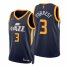 Nike Utah Jazz #3 Trent Forrest Navy Mens 2021-22 NBA 75th Anniversary Diamond Swingman Jersey – Icon Edition Mens
