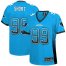 Nike Carolina Panthers #99 Kawann Short Blue Alternate Womens Stitched NFL Elite Drift Fashion Jersey