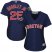 Boston Red Sox #25 Jackie Bradley Jr Navy Blue Alternate 2018 World Series Womens Stitched MLB Jersey