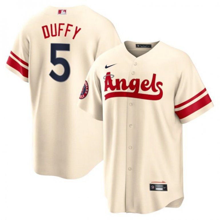 Angels 5 Matt Duffy Cream 2022 City Connect Cool Base Jersey Angels 5 Matt Duffy Cream 2022 City Connect Cool Base Jersey