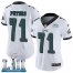 Nike Philadelphia Eagles #71 Jason Peters White Super Bowl LII Womens Stitched NFL Vapor Untouchable Limited Jersey