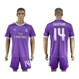 Real Madrid #14 Casemiro Away Soccer Club Jersey