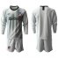 Atletico Madrid Blank Grey Goalkeeper Long Sleeves Soccer Club Jersey