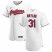 Cleveland Indians #31 Josh Naylor Mens Nike White Home 2020 Authentic Team MLB Jersey