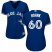 Toronto Blue Jays #60 Tanner Roark Blue Alternate Womens Stitched MLB Jersey