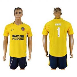 Atletico Madrid #1 Moya Away Soccer Club Jersey