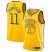 Mens Nike Golden State Warriors #11 Klay Thompson Gold NBA Swingman Earned Edition Jersey