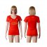 Womens Liverpool Blank Red Home Soccer Club Jersey