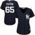 New York Yankees #65 James Paxton Navy Blue Alternate Womens Stitched MLB Jersey