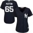 New York Yankees #65 James Paxton Navy Blue Alternate Womens Stitched MLB Jersey