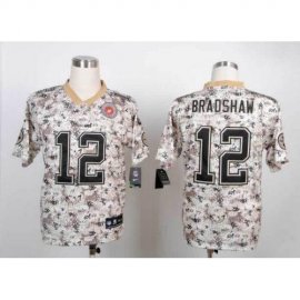 Nike Pittsburgh Steelers #12 Terry Bradshaw Camo Mens Stitched NFL Elite USMC Jersey