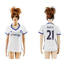 Womens Chelsea #21 Matic Sec Away Soccer Club Jersey