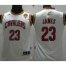 Youth Cavaliers #23 LeBron James White The Finals Patch NBA Jersey