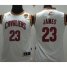 Youth Cavaliers #23 LeBron James White The Finals Patch NBA Jersey