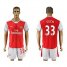 Arsenal #33 Cech Home Soccer Club Jersey