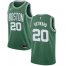 Mens Nike Boston Celtics #20 Gordon Hayward Green NBA Swingman Icon Edition Jersey