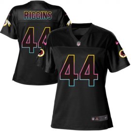 Nike Washington Football Team #44 John Riggins Black Womens NFL Fashion Game Jersey