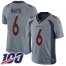 Nike Denver Broncos #6 Sam Martin Gray Mens Stitched NFL Limited Inverted Legend 100th Season Jersey