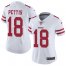 Nike San Francisco 49ers #18 Dante Pettis White Womens Stitched NFL Vapor Untouchable Limited Jersey