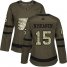 Adidas Philadelphia Flyers #15 Matt Niskanen Green Salute to Service Womens Stitched NHL Jersey