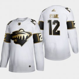 Minnesota Wild #12 Eric Staal Mens Adidas White Golden Edition Limited Stitched NHL Jersey