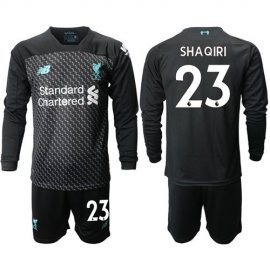 Liverpool #23 Shaqiri Third Long Sleeves Soccer Club Jersey