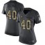 Nike Arizona Cardinals #40 Pat Tillman Black Womens Stitched NFL Limited 2016 Salute to Service Jersey