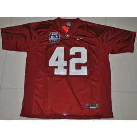 Alabama Crimson Tide 42 Eddie Lacy Crimson 2012 BCS Patch College Football Jersey