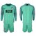 Atletico Madrid Blank Green Goalkeeper Long Sleeves Soccer Club Jersey