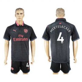 Arsenal #4 Mertesacker Sec Away Soccer Club Jersey