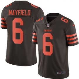 Nike Cleveland Browns #6 Baker Mayfield Brown Youth Stitched NFL Limited Rush Jersey
