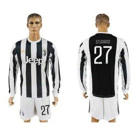 Juventus #27 Sturaro Home Long Sleeves Soccer Club Jersey