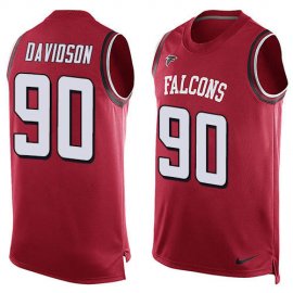 Nike Atlanta Falcons #90 Marlon Davidson Red Team Color Mens Stitched NFL Limited Tank Top Jersey